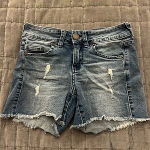 Womens size 24 O'Neill Blue Distressed Jean Shorts